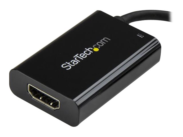 STARTECHCOM USBC auf HDMI Adapter mit USB Stromversorgung USB Typ C zu HDMI Konverter fur Computer mit USB C 4K 60Hz