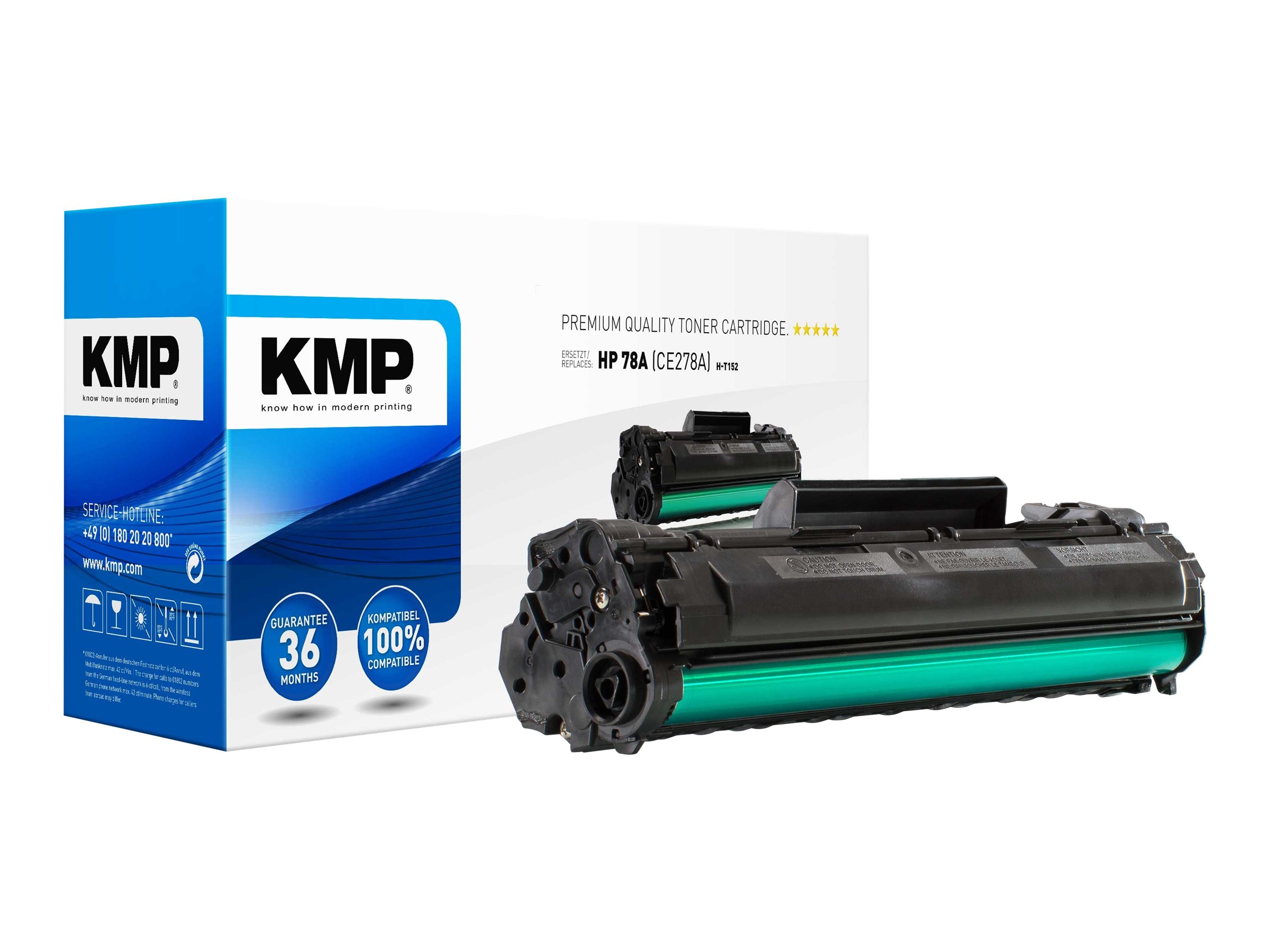 KMP H-T152 schwarz Toner kompatibel zu HP 78A (CE278A) KMP H-T152 schwarz Toner kompatibel zu HP 78A (CE278A)