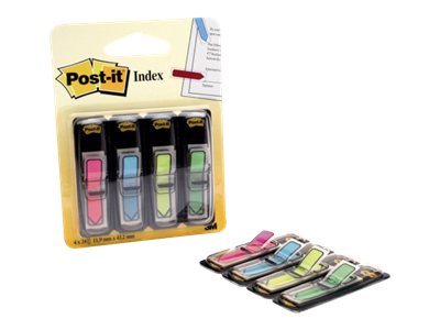 Post-it® Index Mini Haftmarker farbsortiert Pfeil 4x 24 Streifen Post-it® Index Mini Haftmarker farbsortiert Pfeil 4x 24 Streifen