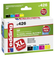 edding EDD-426 schwarz, cyan, magenta, gelb Druckerpatronen kompatibel zu HP 932XL + 933XL (C2P42AE), 4er-Set edding EDD-426 schwarz, cyan, magenta, gelb Druckerpatronen kompatibel zu HP 932XL + 933XL (C2P42AE), 4er-Set