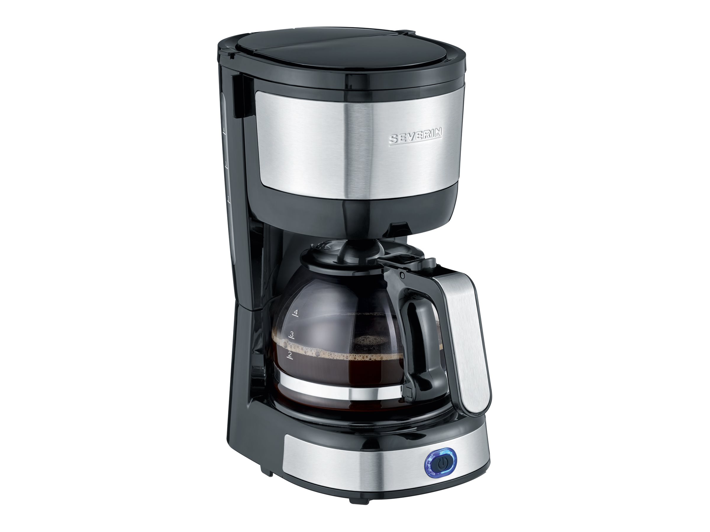 SEVERIN KA4808 Kaffeemaschine silber, 4 Tassen