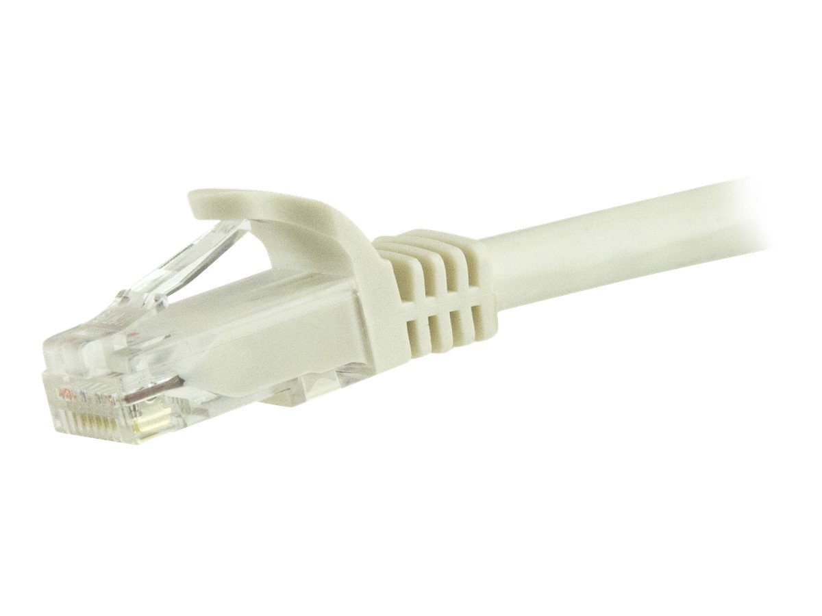 STARTECHCOM 5m Cat6 UTP RJ45 Gigabit Patchkabel Snagless Cat 6 Netzwerkkabel mit Schutzmanschette Cat6 PatchKabel Weiss