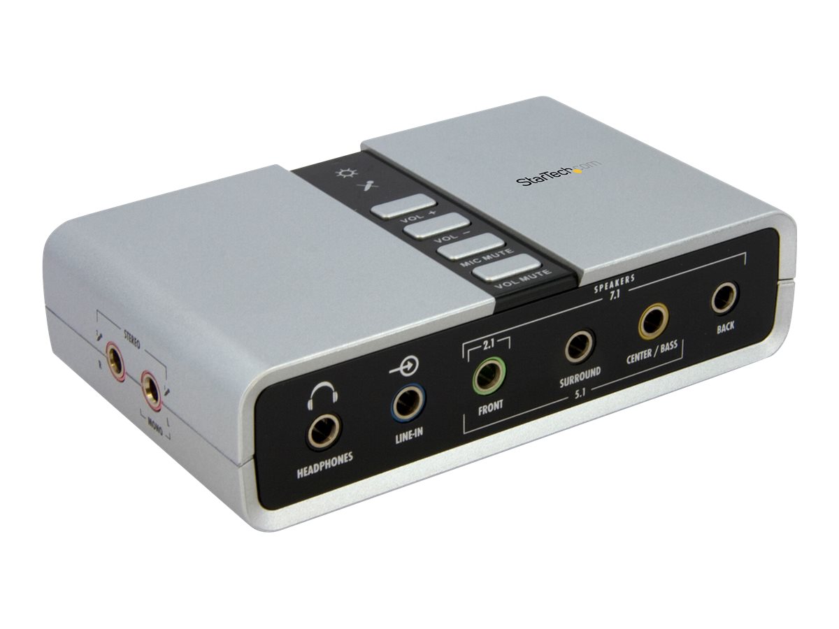 StarTech.com Audioadapter ICUSBAUDIO7D - USB-B/Mini-Jack, Toslink