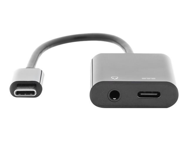 DIGITUS USB Verteilerkabel Type-C auf Type-C + 3.5mm ST/BU/BU