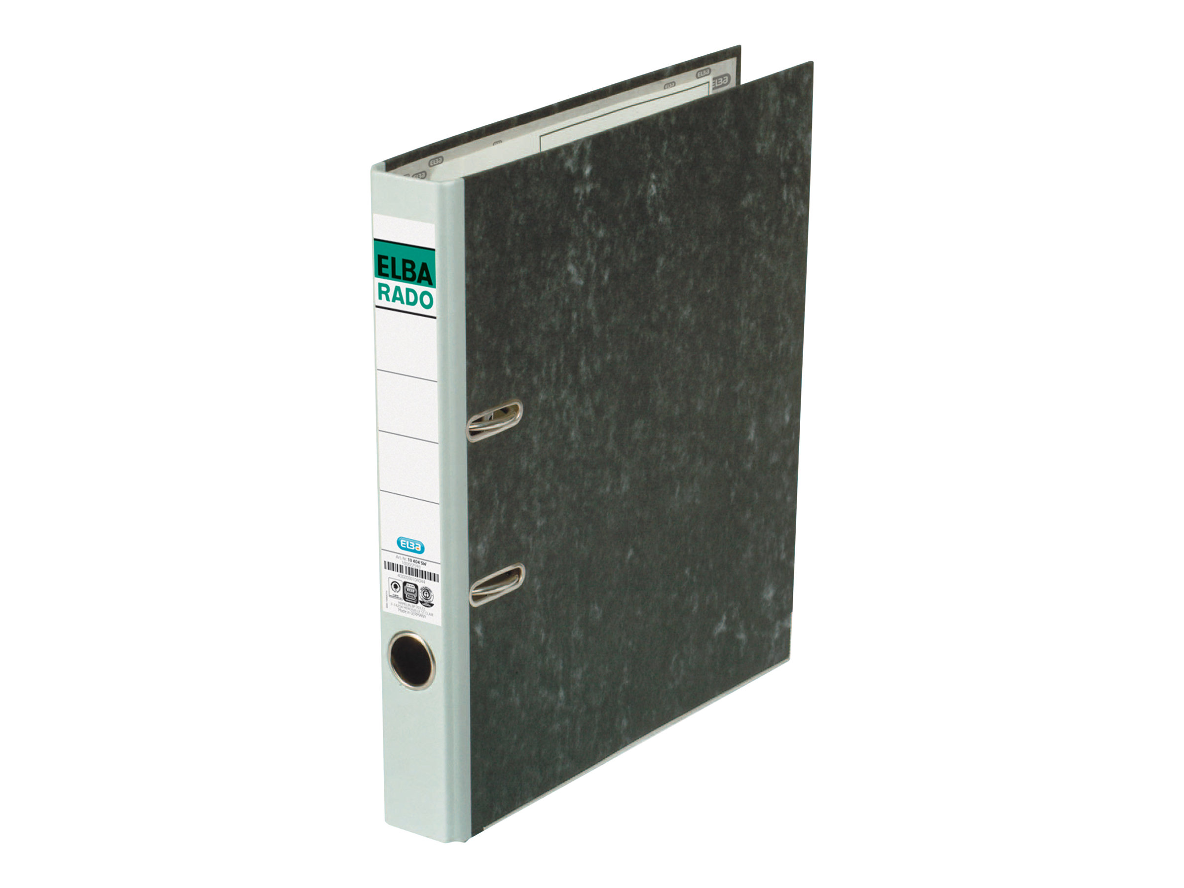 ELBA rado Wolkenmarmor Ordner grau marmoriert Karton 5,0 cm DIN A4 ELBA rado Wolkenmarmor Ordner grau marmoriert Karton 5,0 cm DIN A4