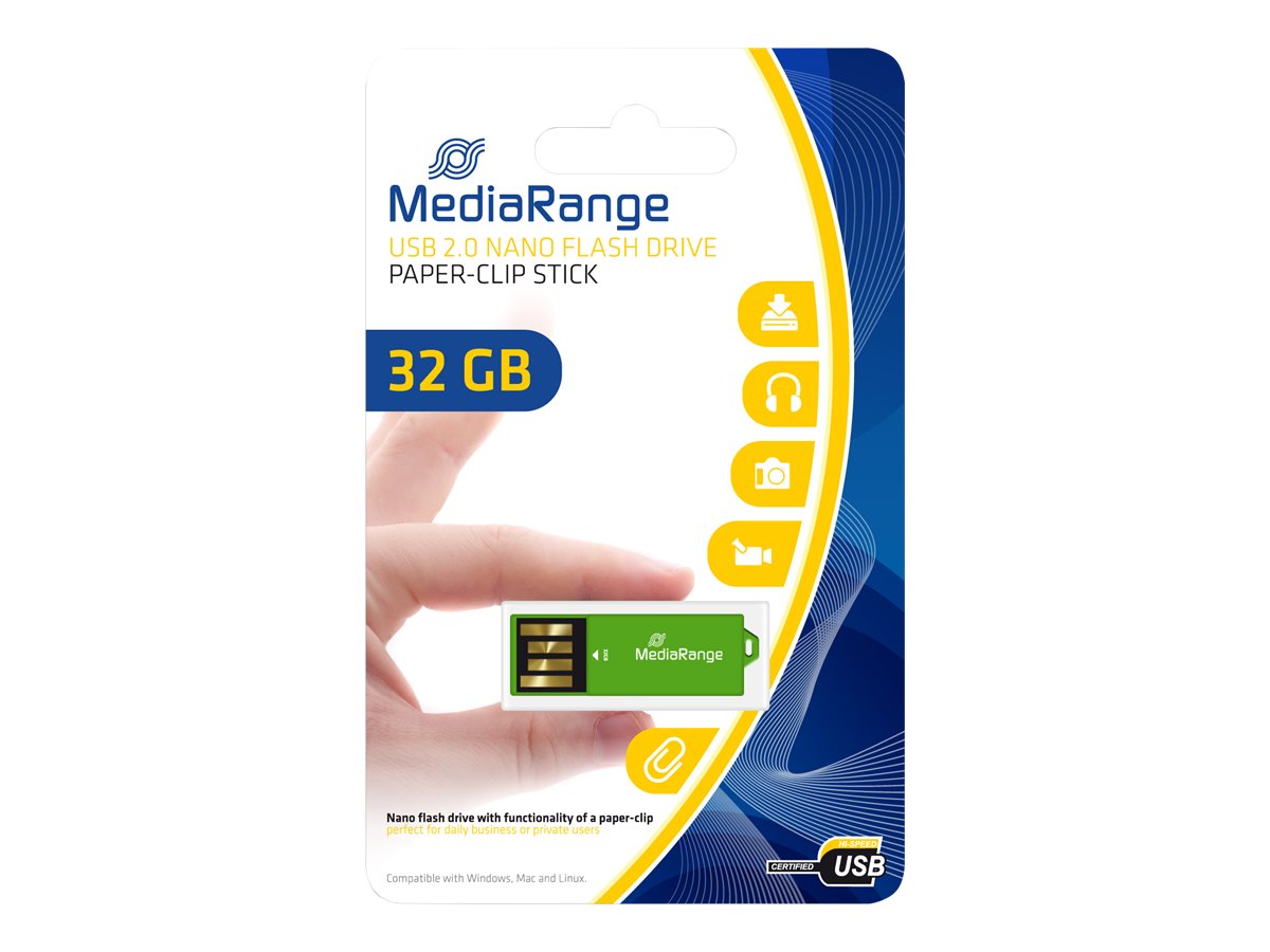 MEDIARANGE NANO USB STICK 32GB