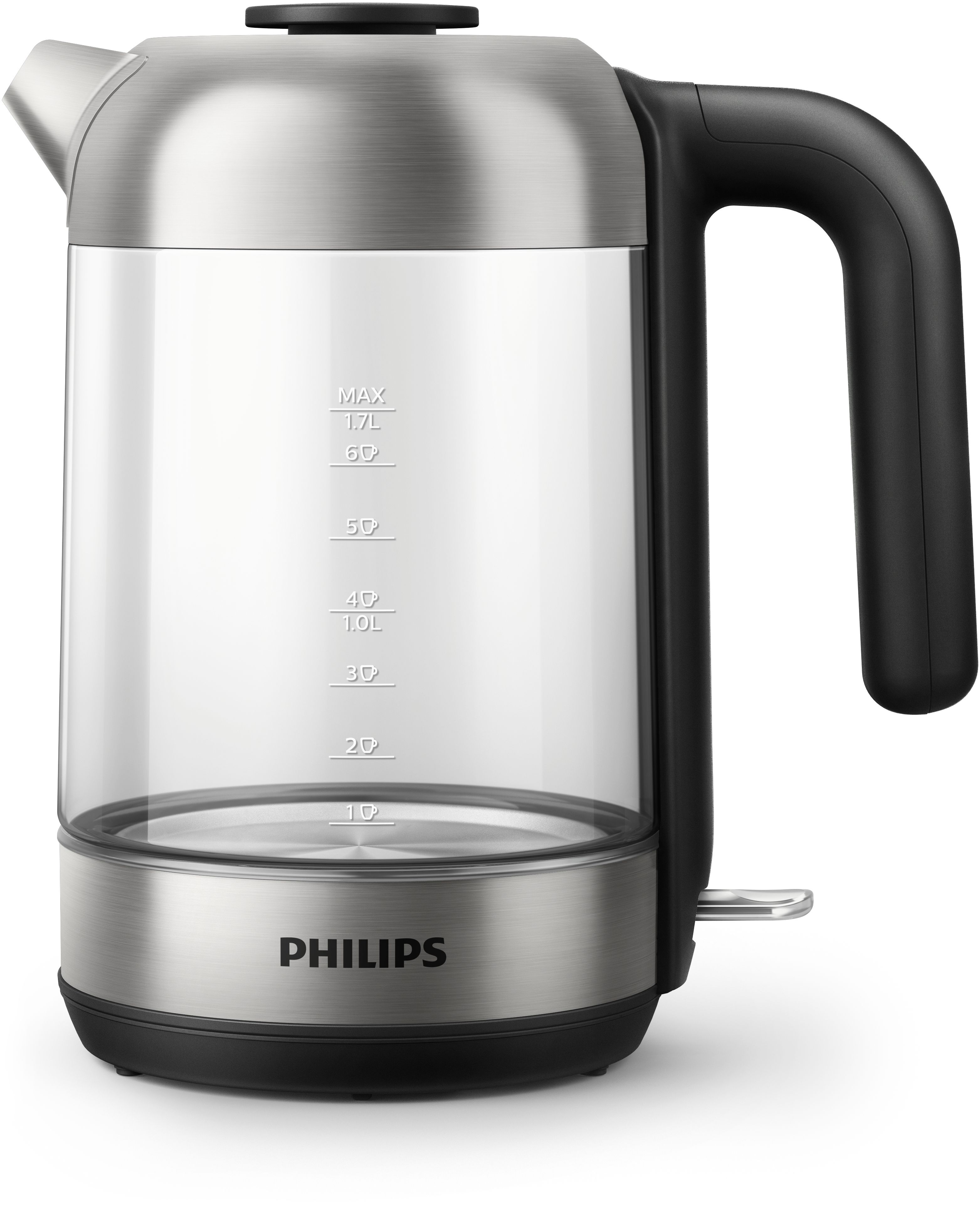 Philips Wasserkocher – 1.7 L Fassungsvermögen mit Kontrollanzeige, Glas, Pirouet
