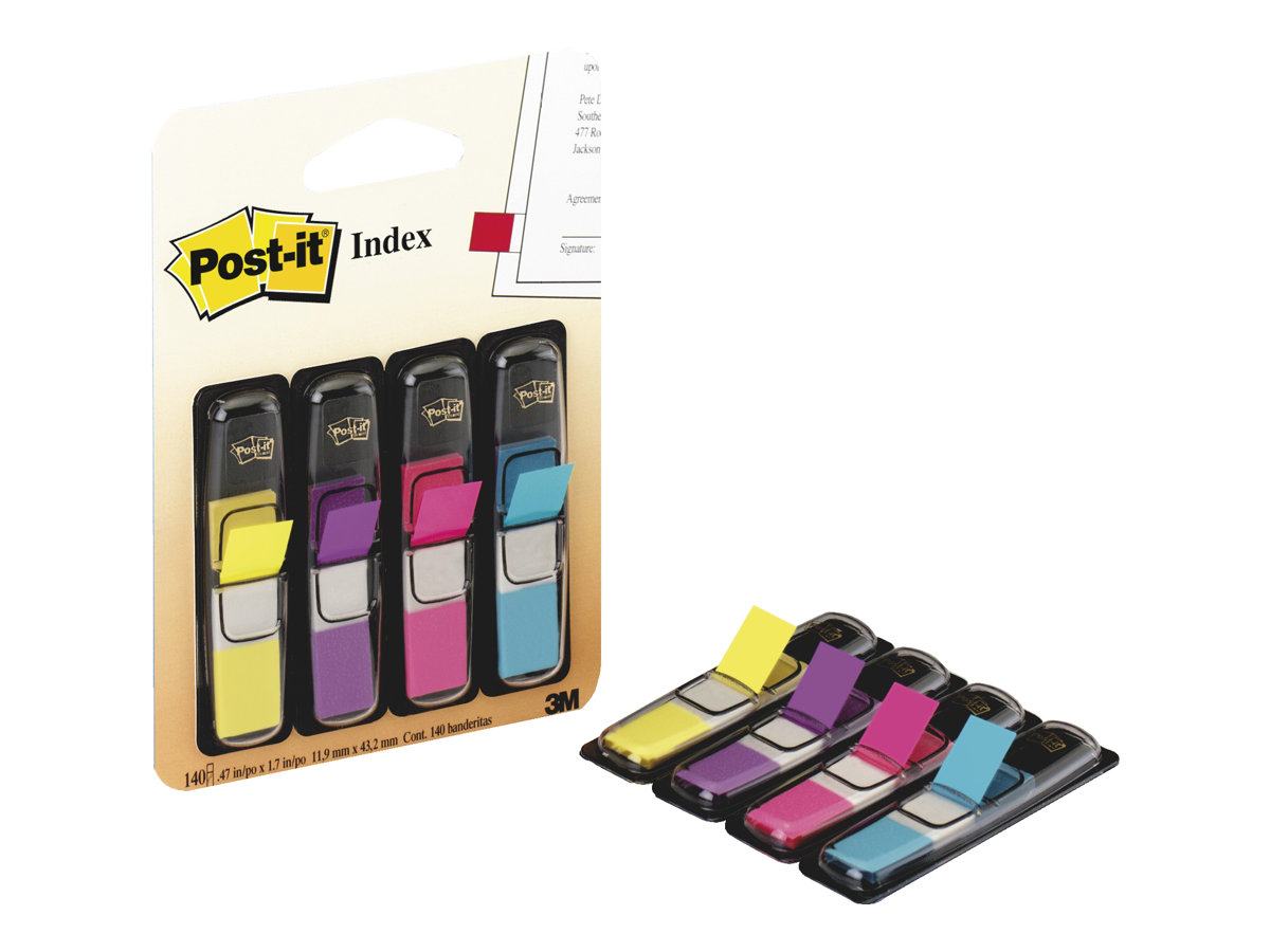 Post-it® Index Mini Haftmarker farbsortiert 4x 35 Streifen