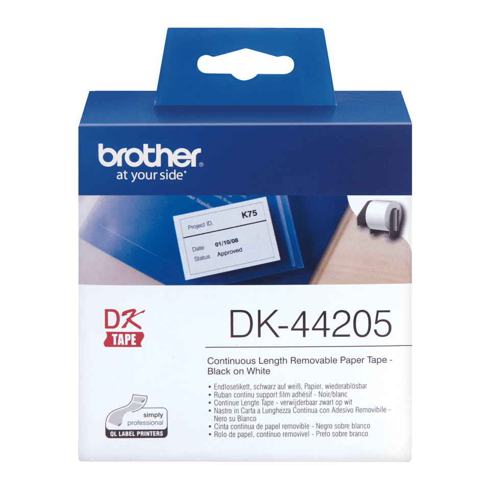 DK44205 BROTHER QL550 Etikettenrolle