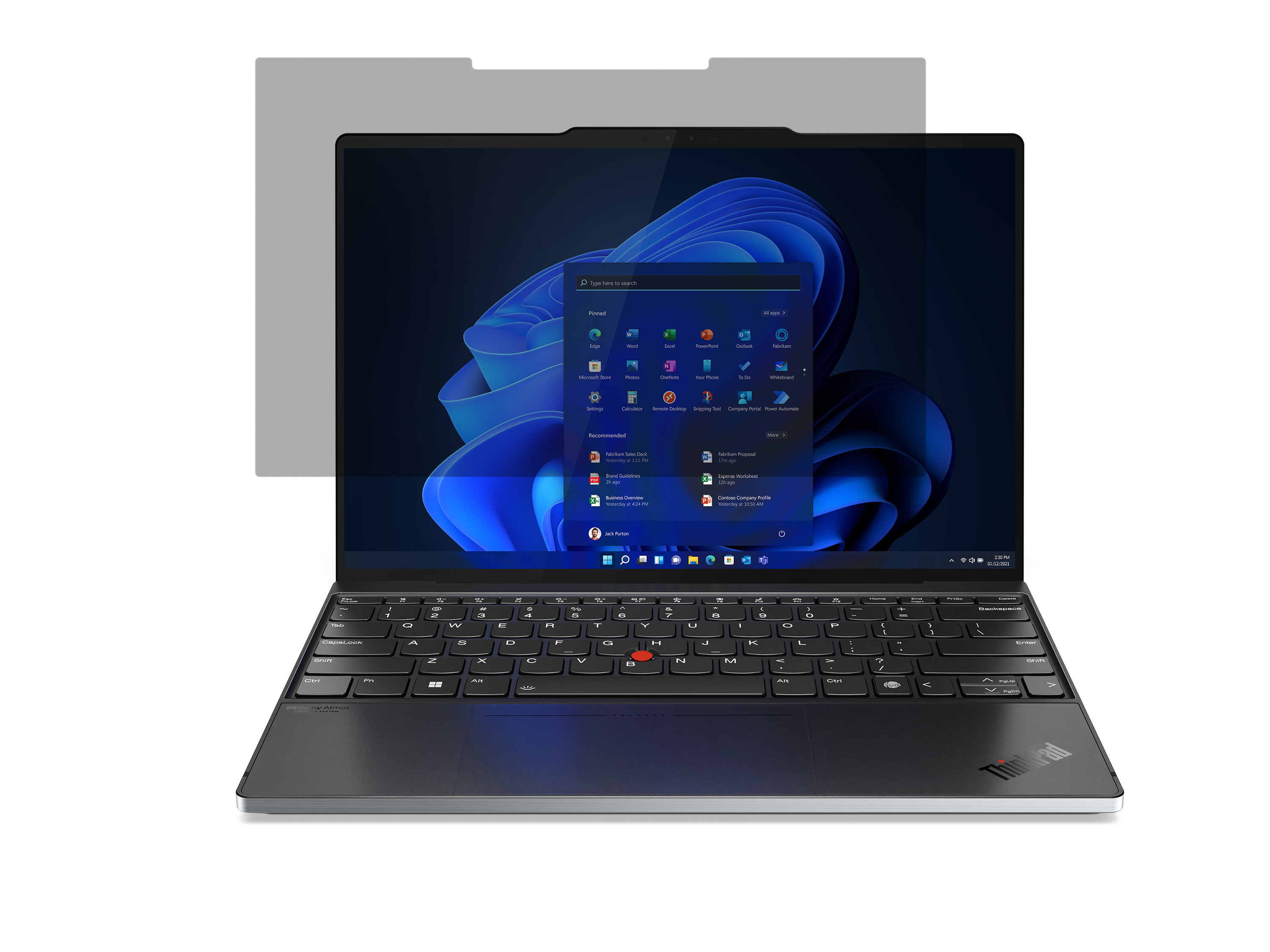 Lenovo Premium Clarity Privacy Filter 13,3 Zoll Z13