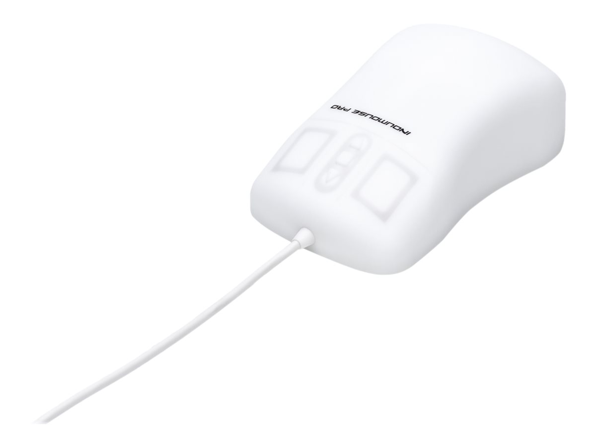 GETT InduMouse Pro Silikon Maus Scroll Laser Track-On-Glass-Funktion IP68 wasserdicht desinfizierbar laseroptisch USB Farbe: weiss GETT InduMouse Pro Silikon Maus Scroll Laser Track-On-Glass-Funktion IP68 wasserdicht desinfizierbar laseroptisch USB Farbe: weiss