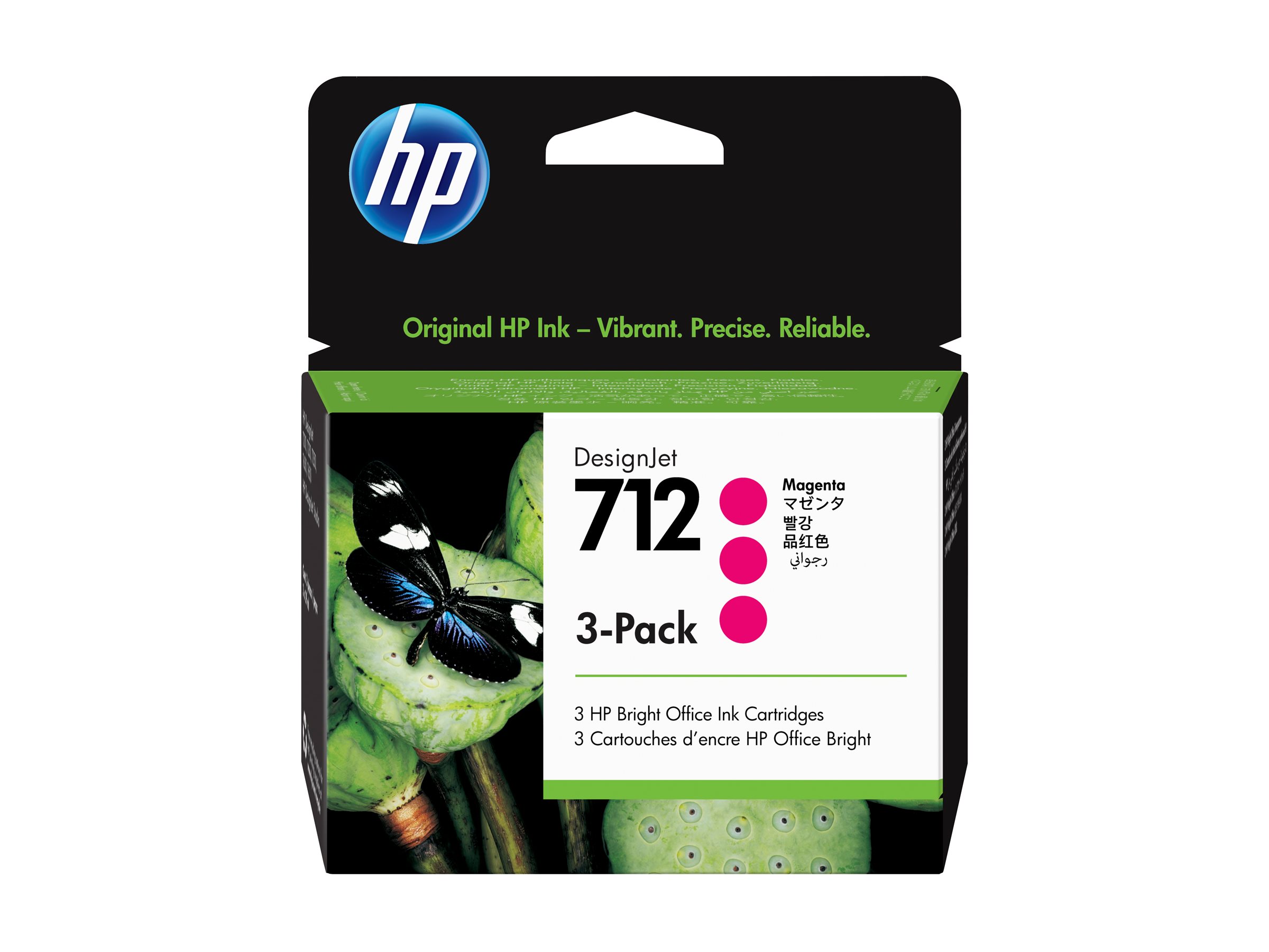 HP 712 3ED78A magenta Druckerpatronen, 3erSet