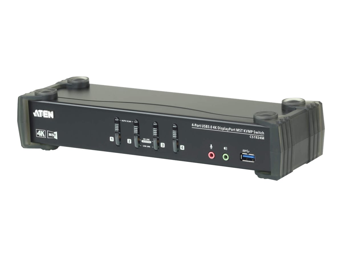 ATEN CS1924M 4-Port USB 3.0 4K DisplayPort MST KVM Switch