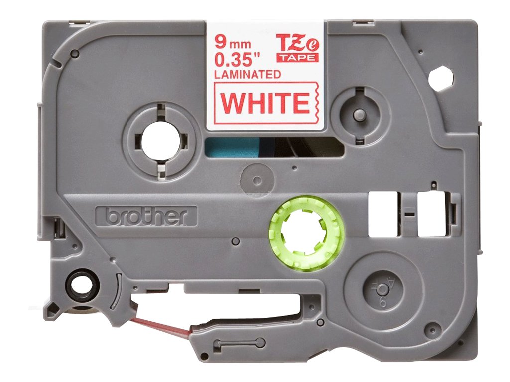 BROTHER P-Touch TZE-222 rot auf weiss 9mm BROTHER P-Touch TZE-222 rot auf weiss 9mm