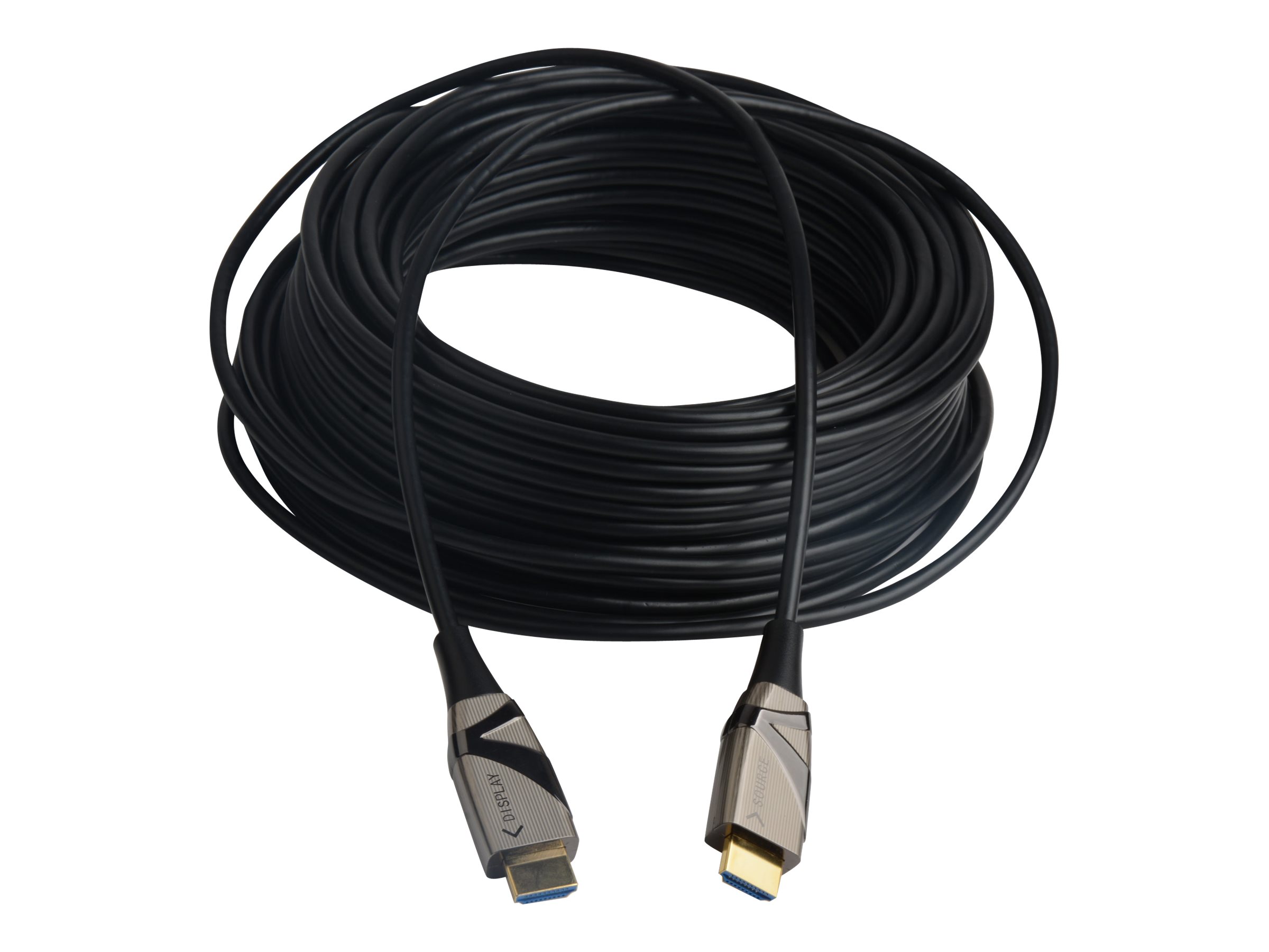 TECHLY HDMI 4K 60Hz AOC LWL Kabel 2xHDMI Stecker 19polig Laenge 10m Hohe Bestaendigkeit bei EMI und RFI
