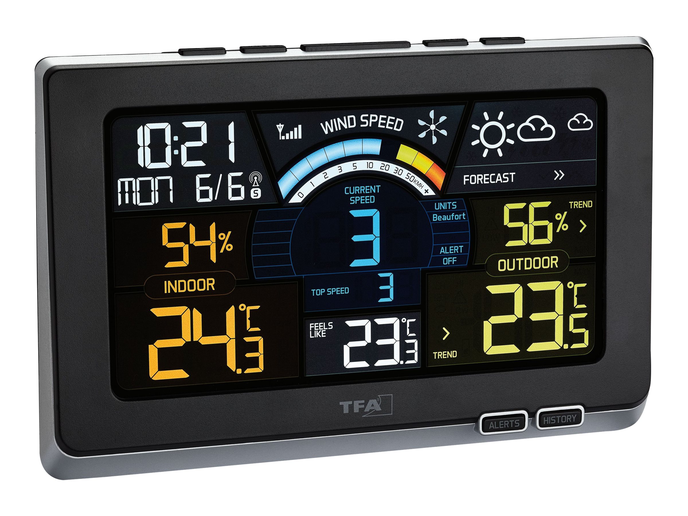 TFA® SPRING BREEZE Wetterstation schwarz TFA® SPRING BREEZE Wetterstation schwarz