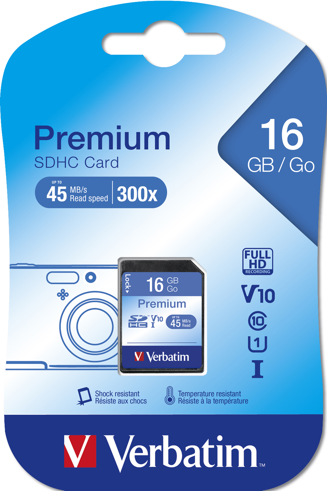 verbatim Speicherkarte SDHCCard Premium, 16 GB, 1 St