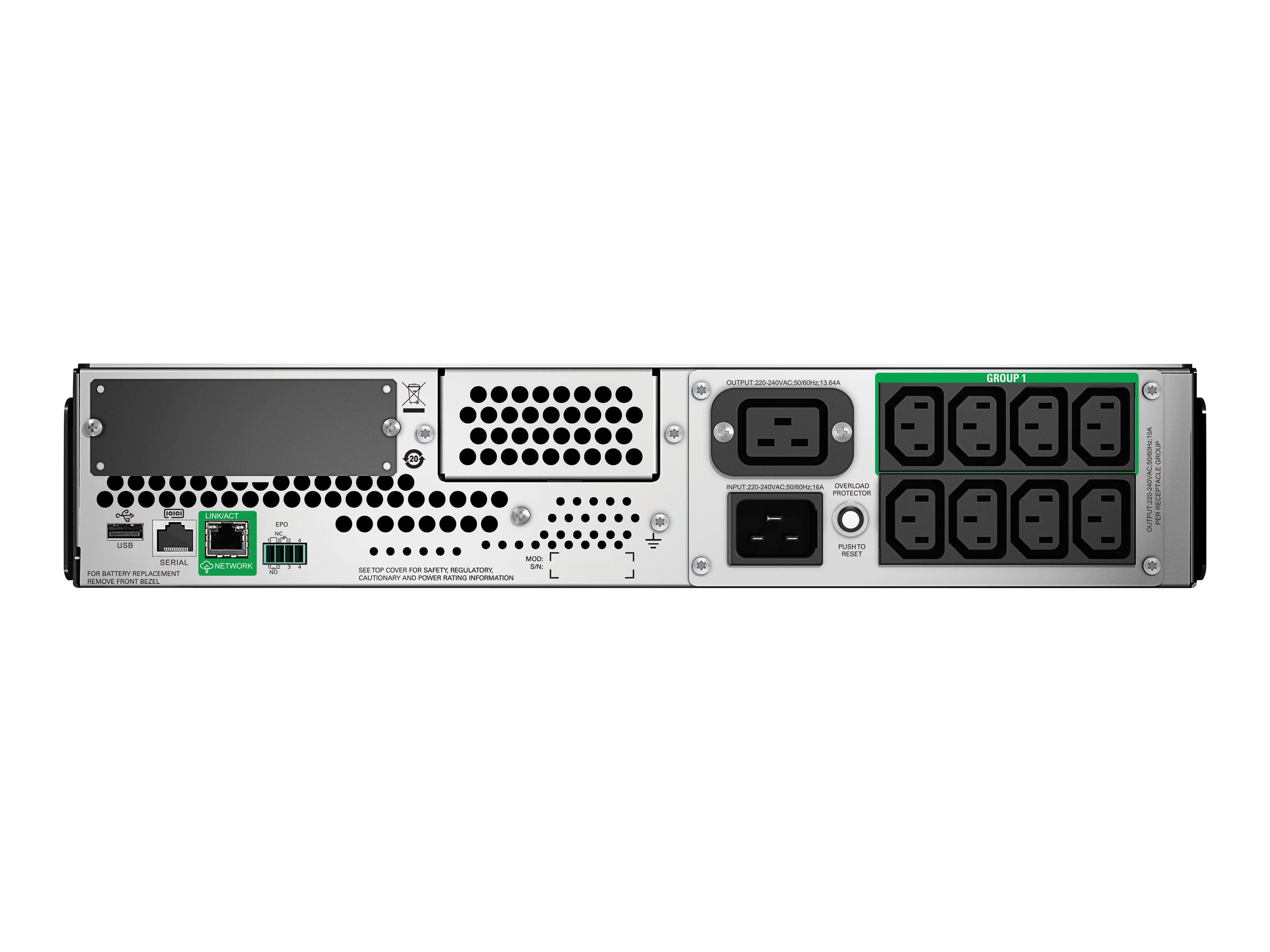 APC Smart-UPS Line Interactive 3kVA Rackm. 2HE 230V