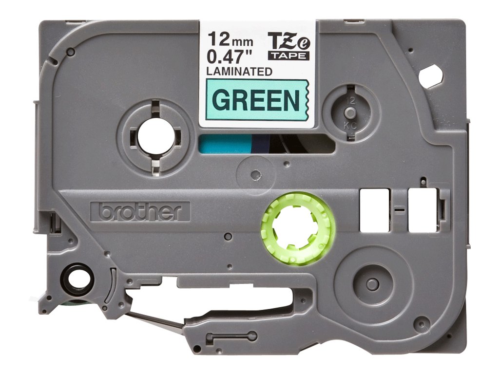 TZE731 BROTHER PT Schriftband 12mm gruen