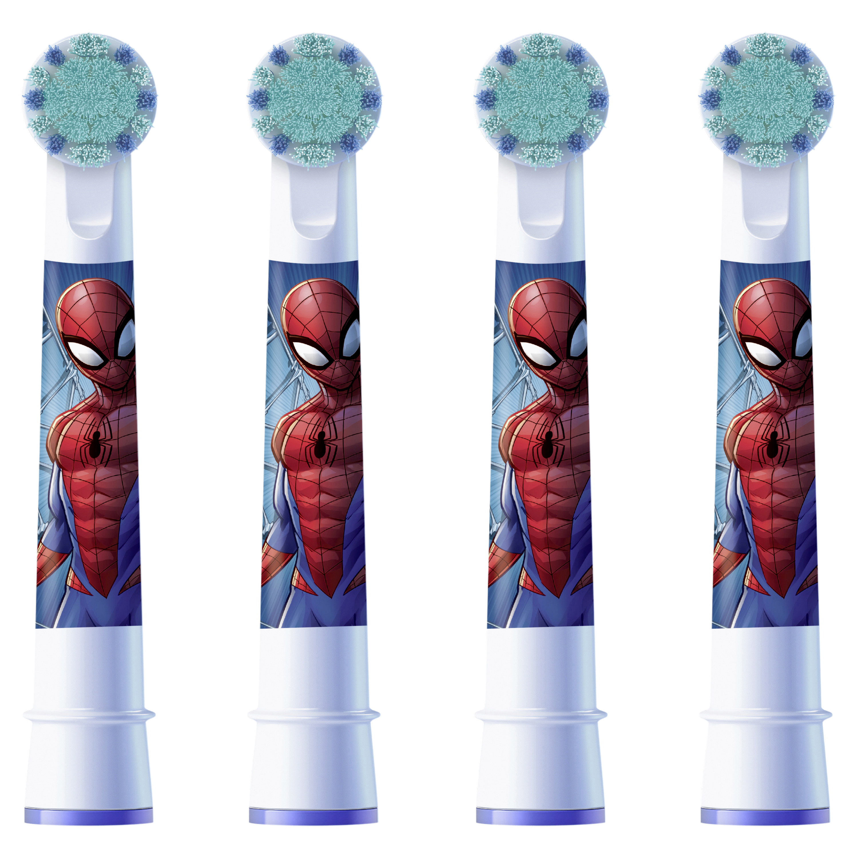 4 OralB PRO KIDS 3 SPIDERMAN Zahnbuerstenaufsaetze