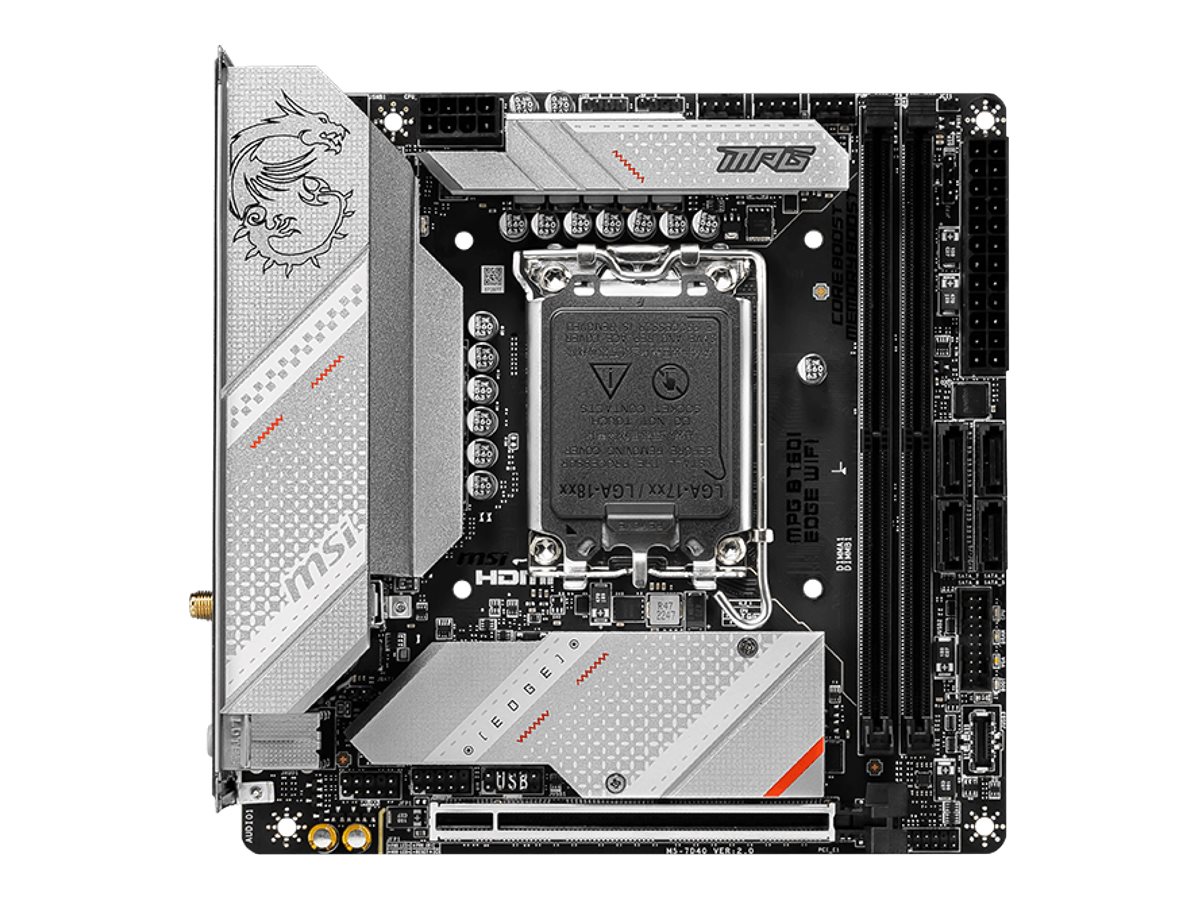 MSI MPG B760I EDGE WIFI LGA1700 mITX MB 4xDDR5 4xSATA 2xM2
