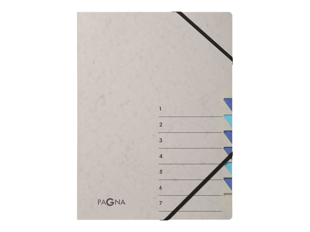 PAGNA Ordnungsmappe Easy Grey 7 Faecher grau PAGNA Ordnungsmappe Easy Grey 7 Faecher grau