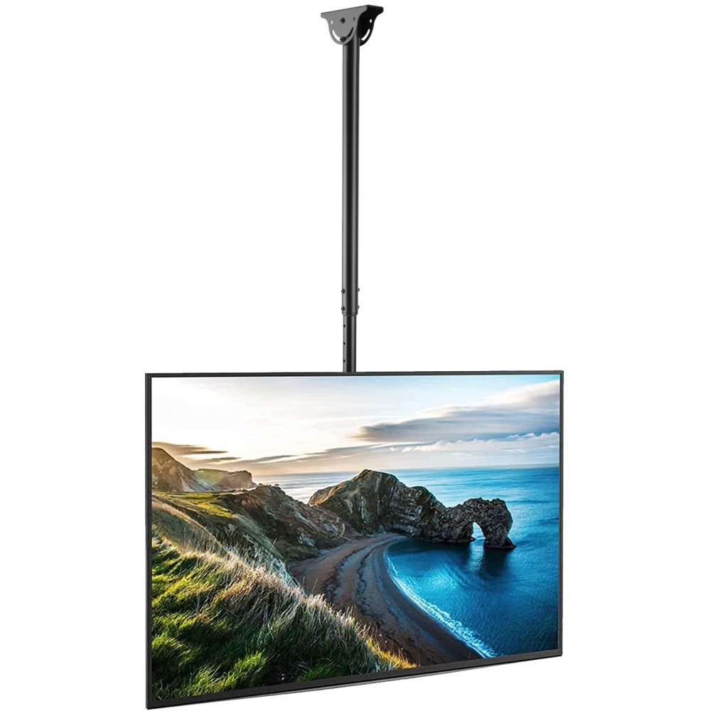 TECHLY Teleskop Universal Deckenhalterung fuer 1 LCD TV LED 58,42cm106,68cm 2342Zoll langer Arm