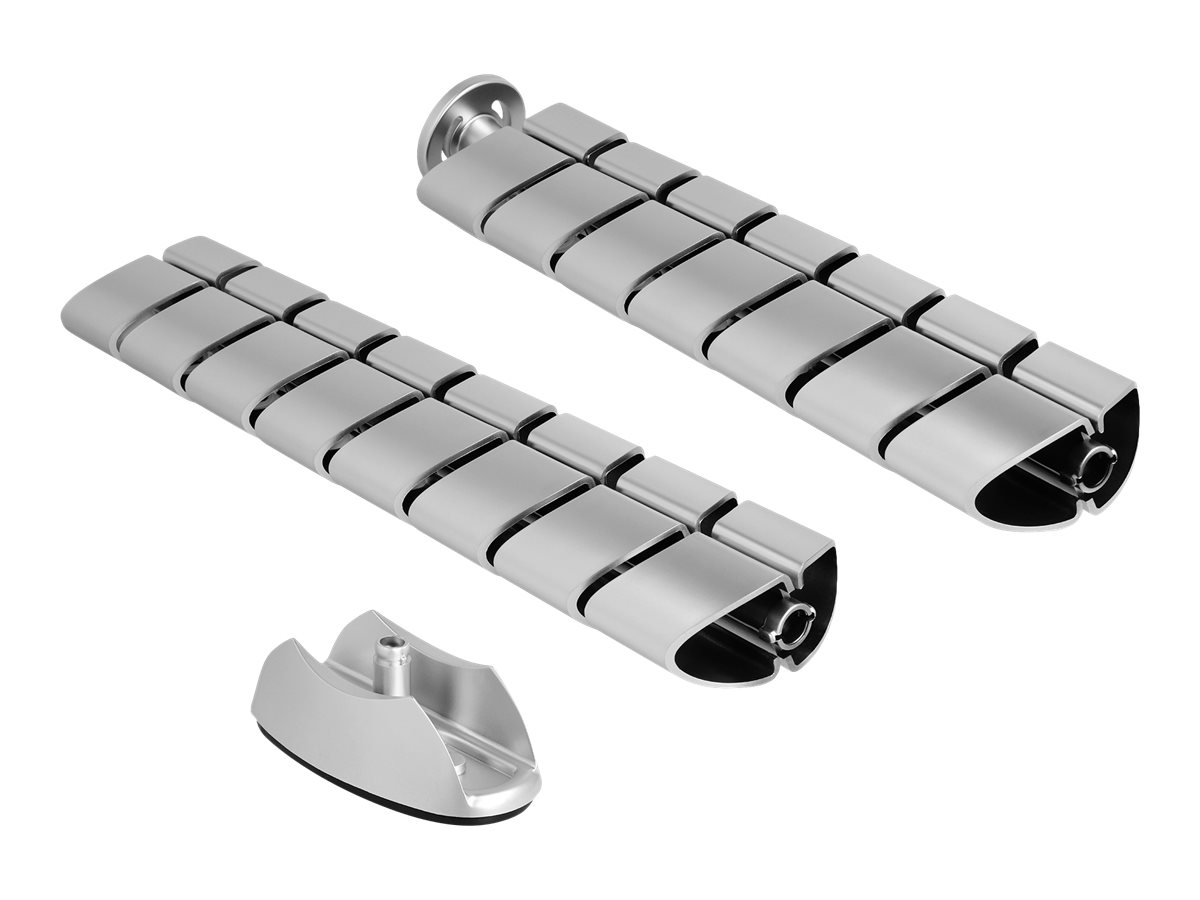 Delock Kabelkanal f?r Schreibtisch 740 x 75 mm h?henverstellbar silber