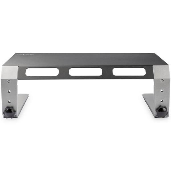 STARTECHCOM Monitor Riser Stand For up to 32inch Monitor Height Adjustable Computer Monitor Riser Steel and Aluminum