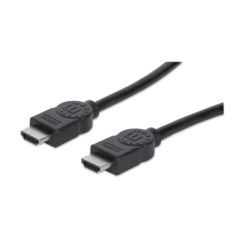 MANHATTAN High Speed HDMIKabel ARC 3D 4K30Hz HDMIStecker auf HDMIStecker geschirmt schwarz 1m