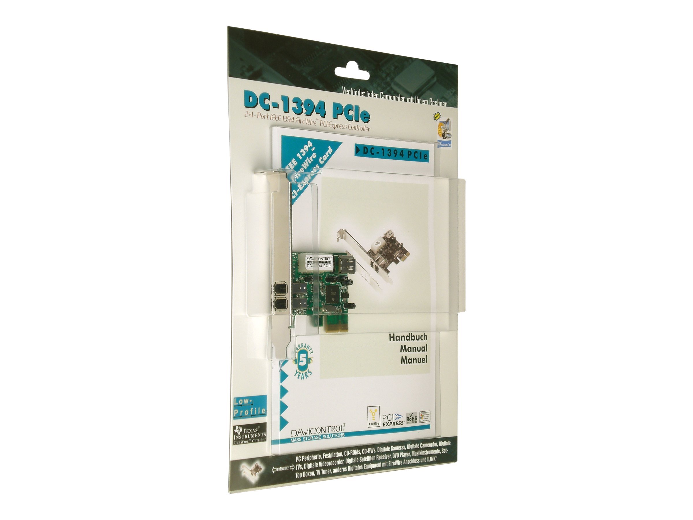Dawicontrol PCI Card PCI-e  DC-1394  Firewire        Blister