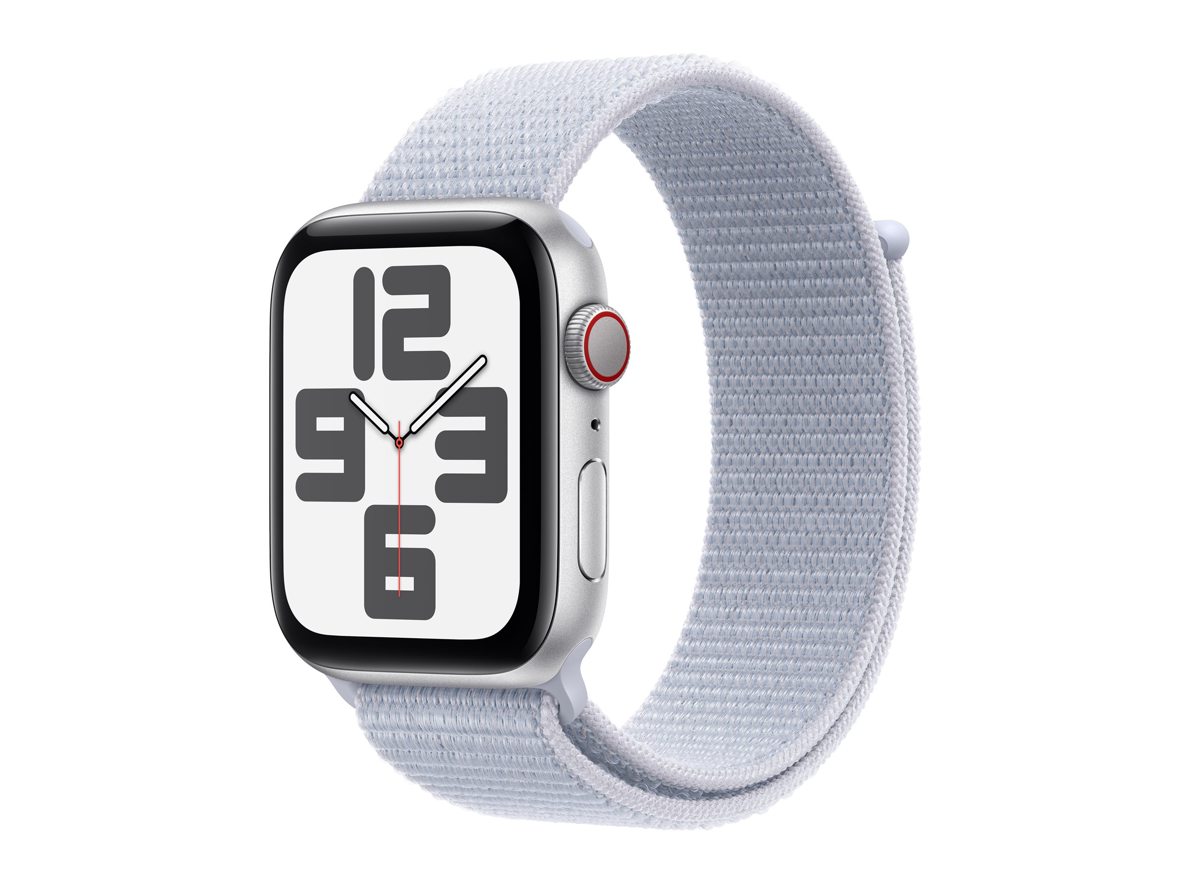 APPLE Watch SE GPS + Cellular 44mm Silver Aluminium Case with Blue Cloud Sport Loop APPLE Watch SE GPS + Cellular 44mm Silver Aluminium Case with Blue Cloud Sport Loop