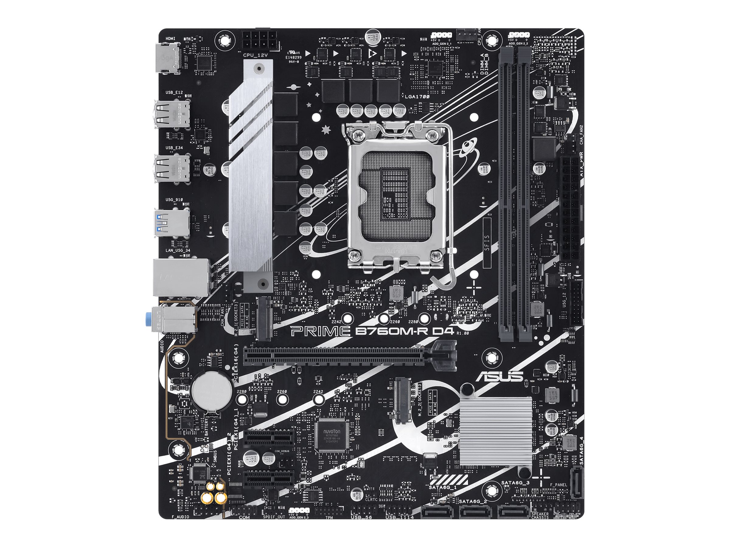 ASUS PRIME B760MR D4 LGA1700 2xDDR4 4xSATA 2xM2