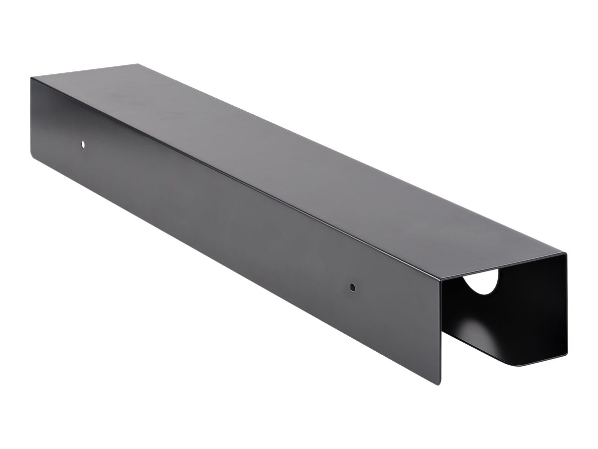 STARTECH.COM Under Desk Cable Management Tray Desk or Table Mount Cords/Wire/Power Strip Holder 60cm x 11cm