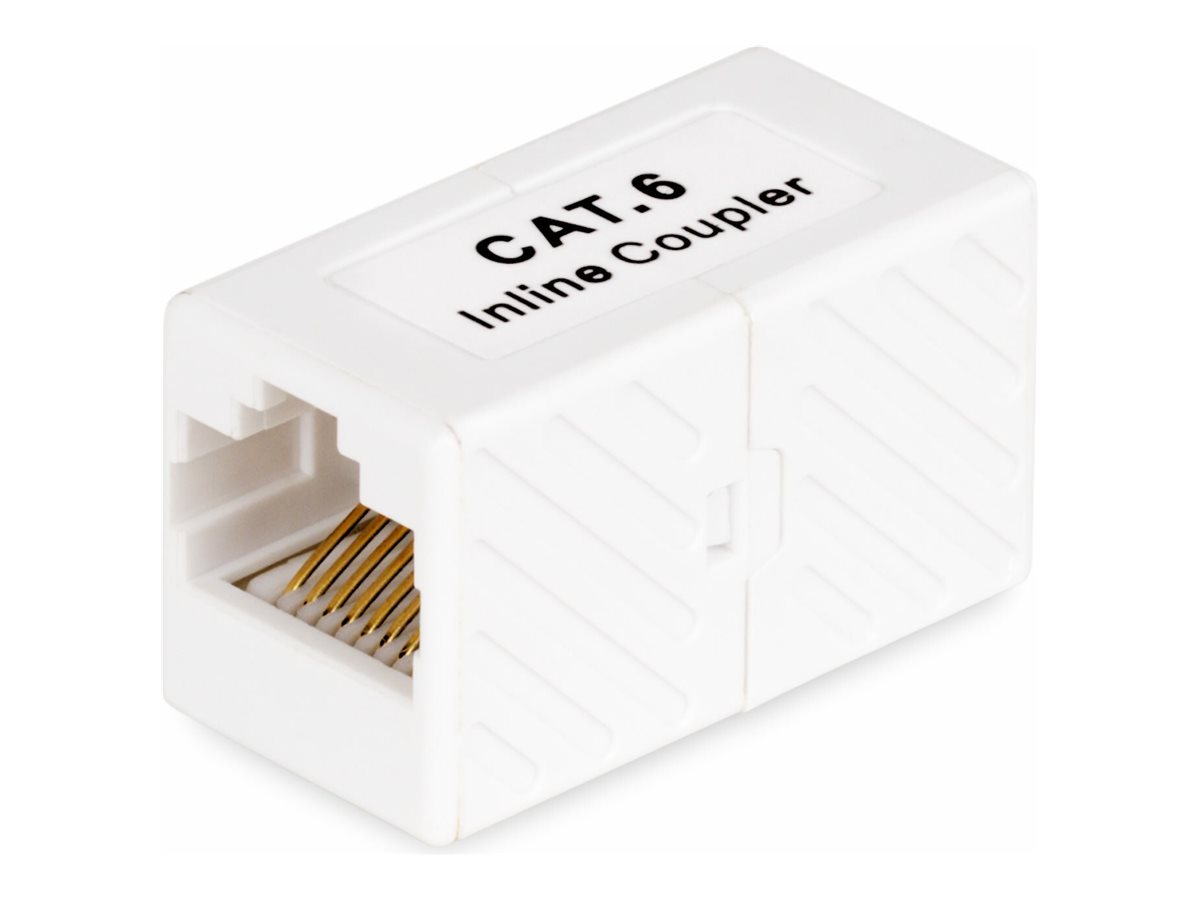 STARTECHCOM RJ45 Kupplung Inline Cat6 Kupplung Lankabel Verlaengerung T568 Stecker FF Netzwerkkabel Verlaengerung