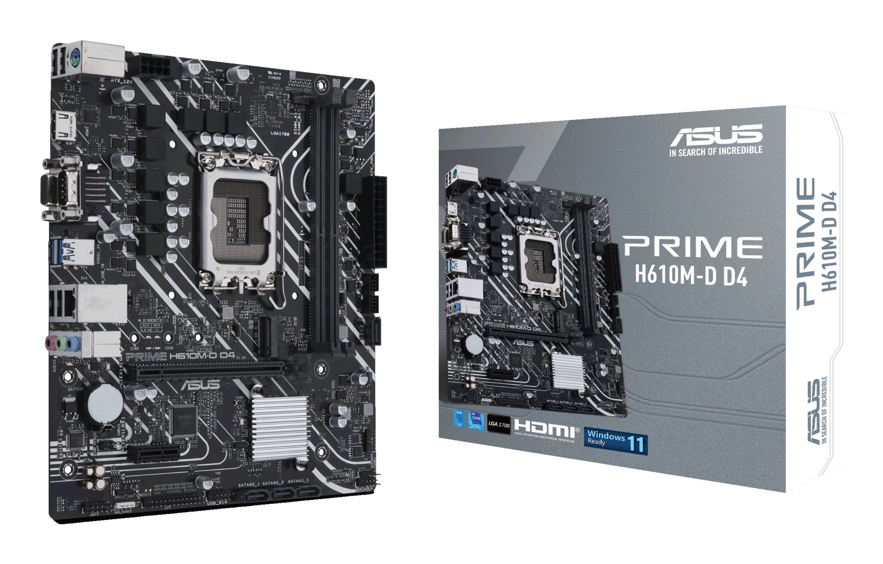 ASUS PRIME H610MD D4 LGA1700 DDR4 mATX MB