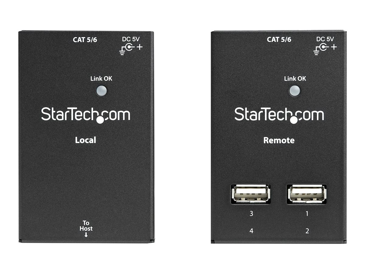 STARTECHCOM 4Port USB 20OverCat5orCat6 Extender 165ft 50m