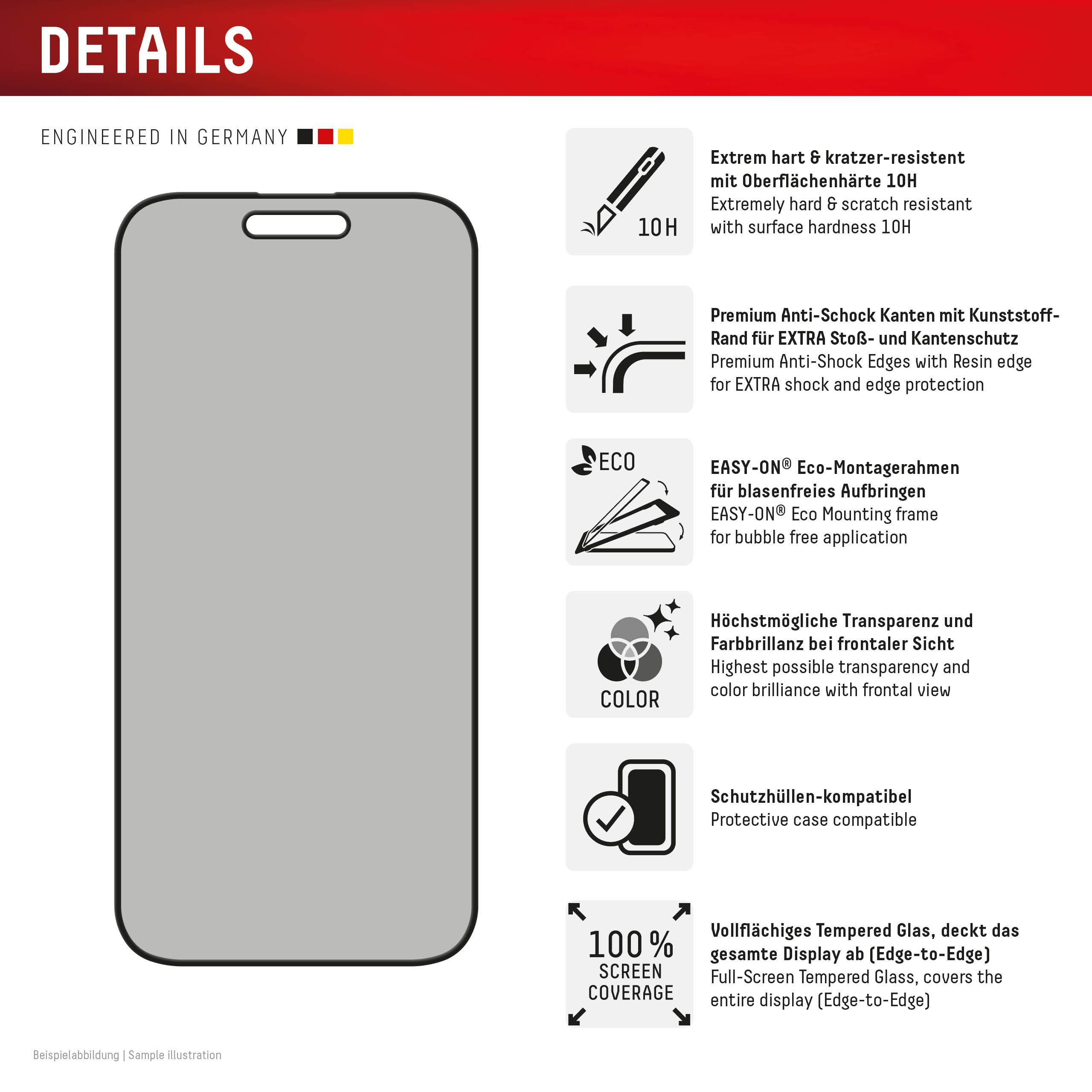 DISPLEX Privacy Glass FC iPhone 16