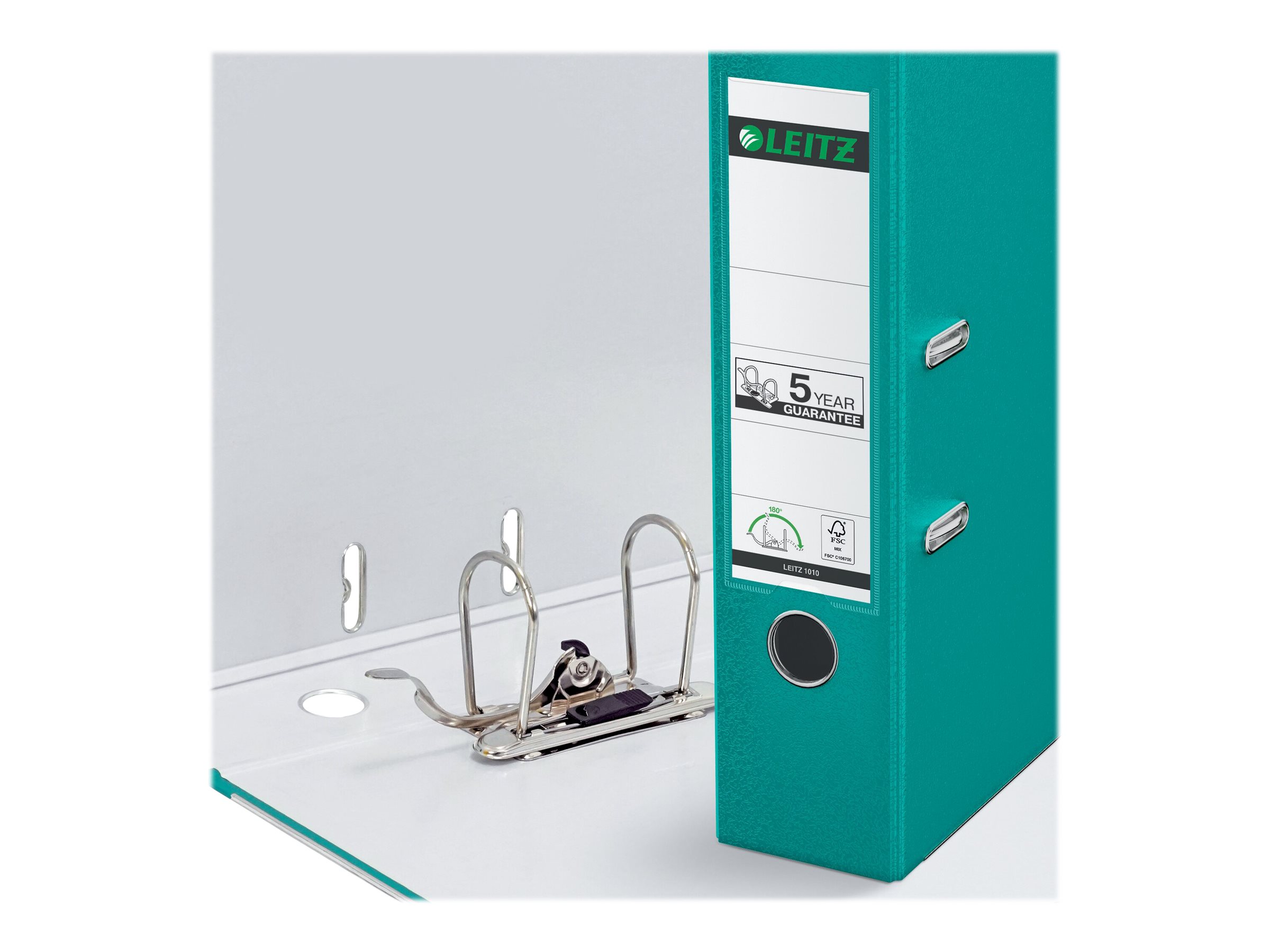 LEITZ 1010 Ordner tuerkis Kunststoff 8,0 cm DIN A4