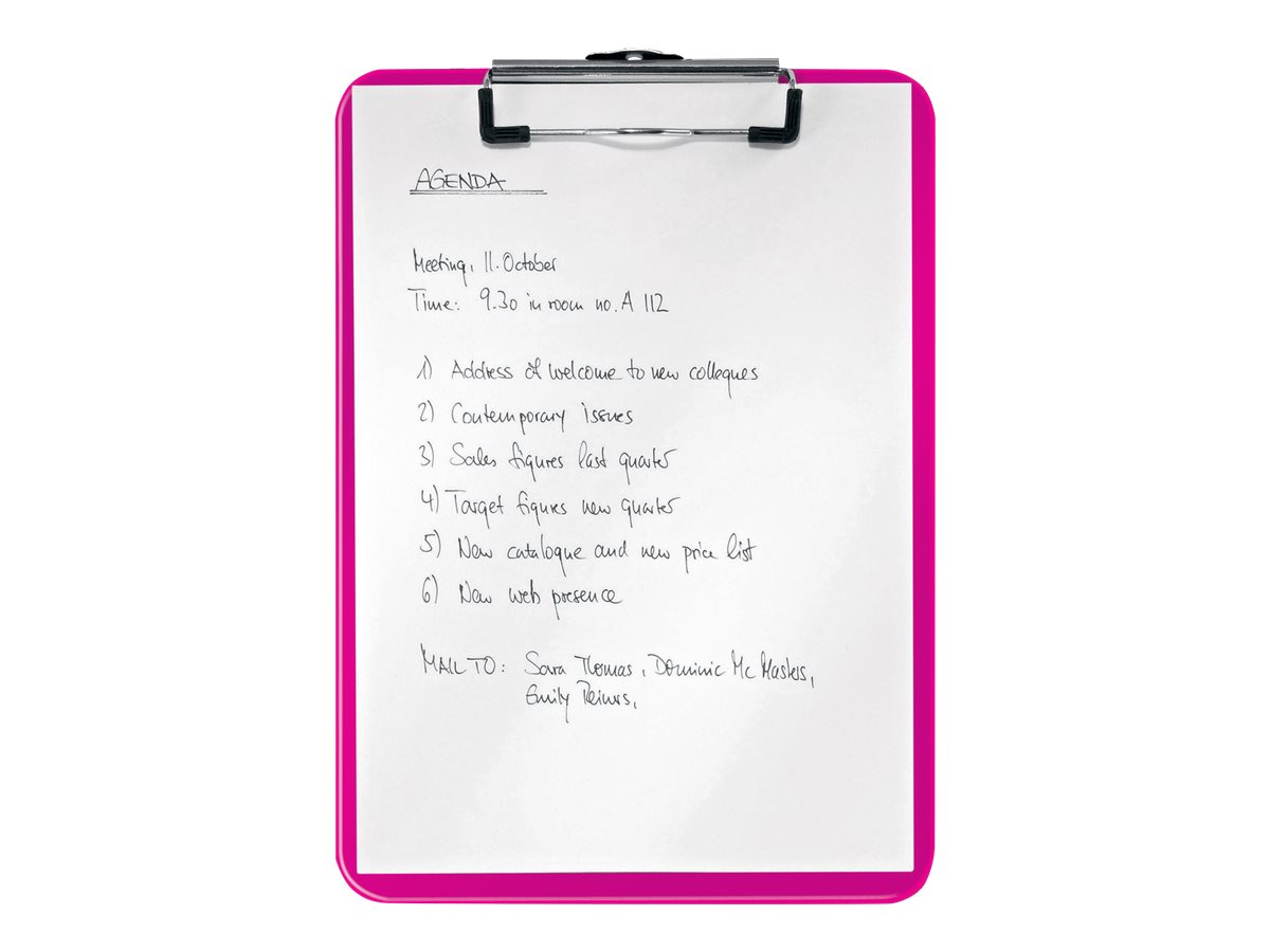 LEITZ Klemmbrett WOW 3971 DIN A4 pink Kunststoff