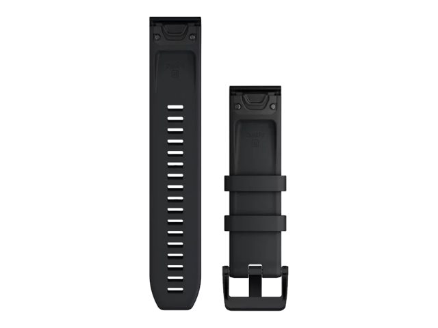Ersatzarmband QuickFit 22mm - Silikon Schwarz/Schwarz
