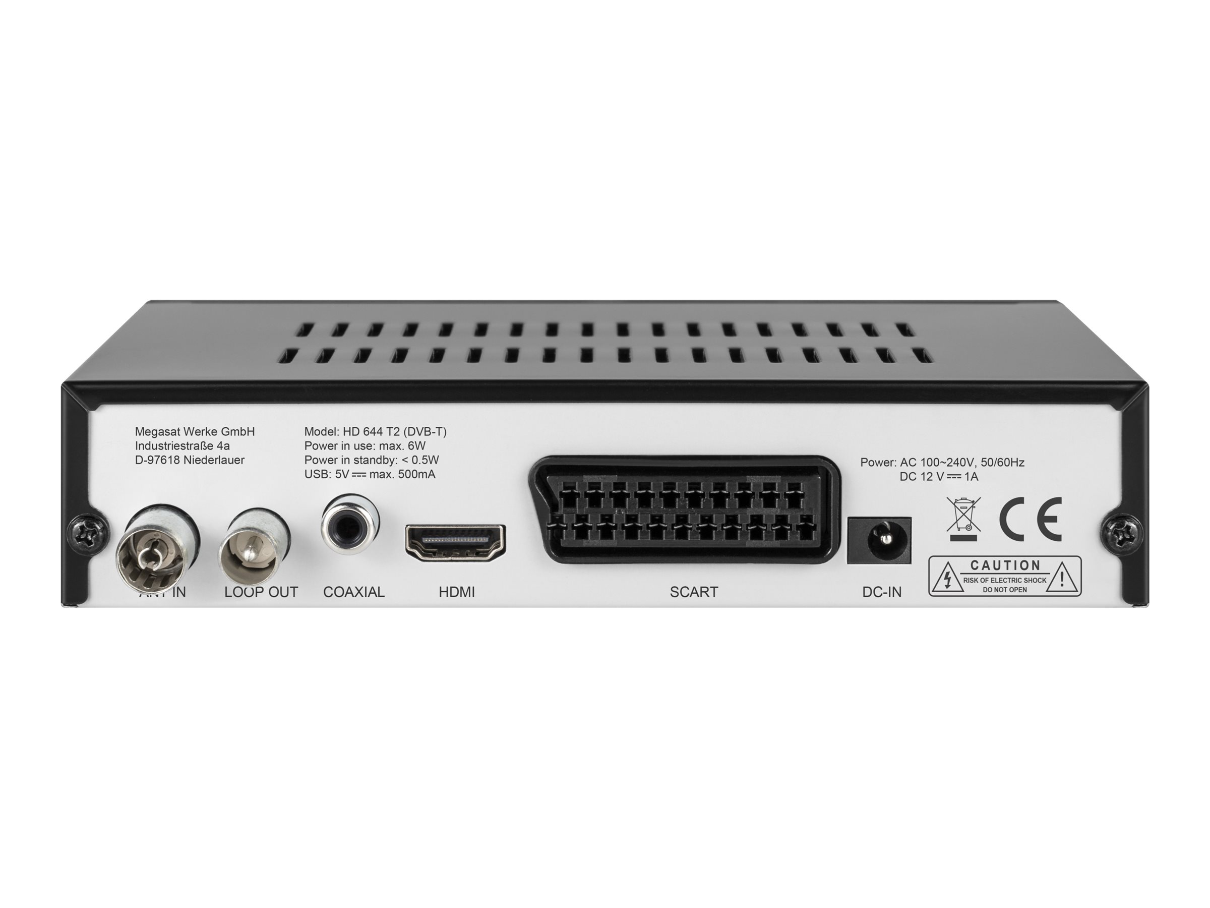 Megasat HDTV Receiver DVBT2 Megasat HD 644 T2