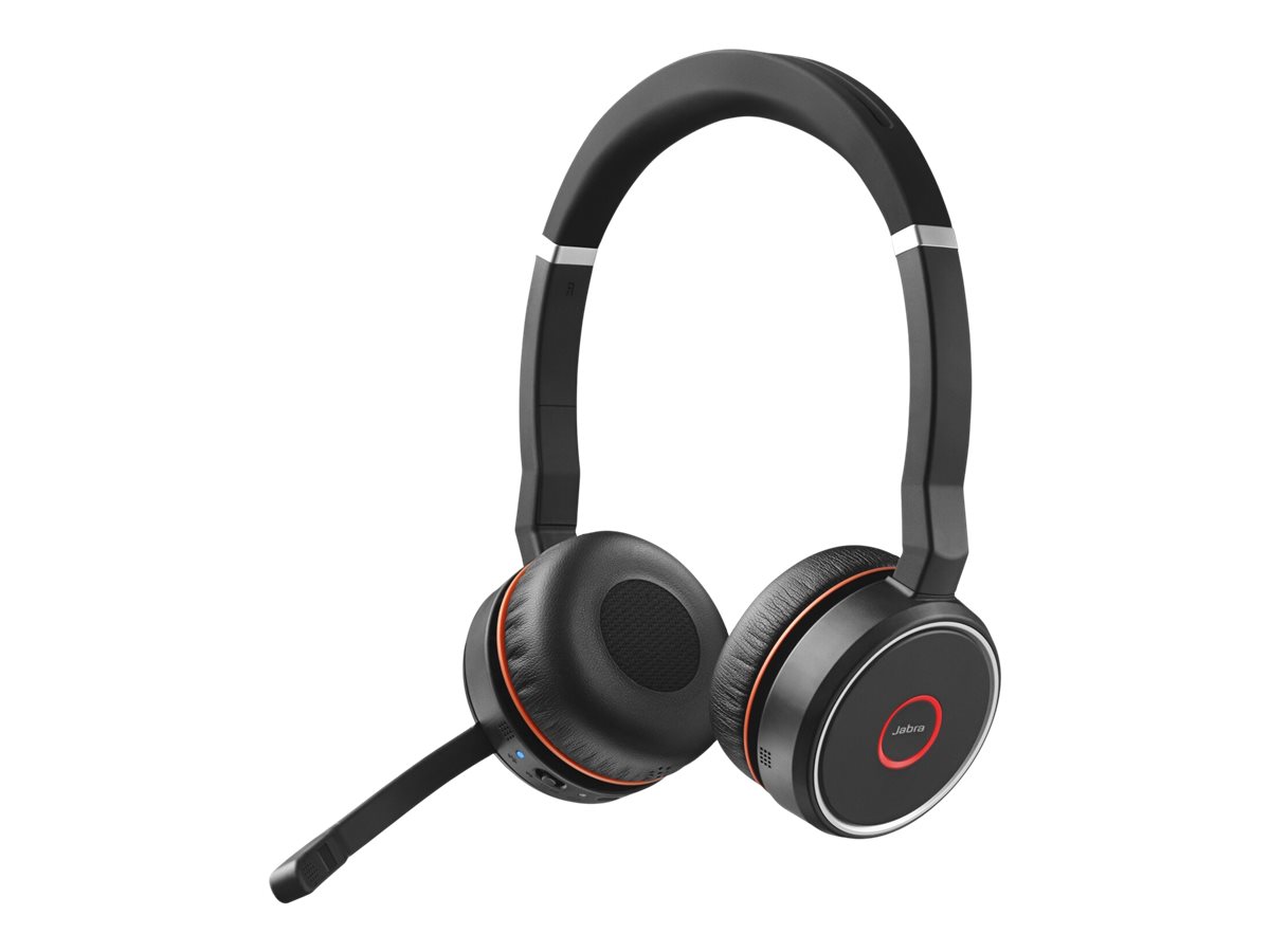 JABRA Evolve 75 SE UC Stereo Headset mit Ladestation USB