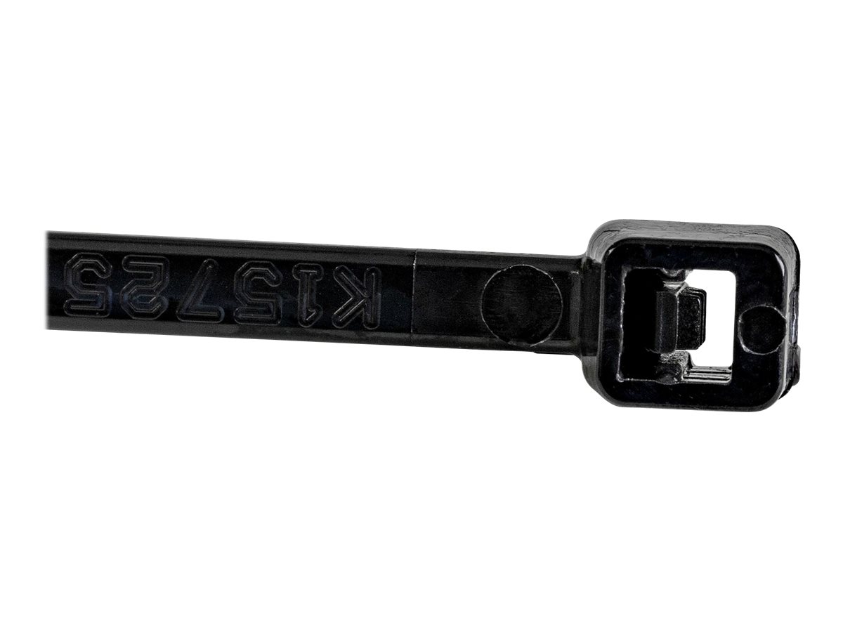 STARTECH.COM Cable Ties - 152x3mm self-locking nylon Cable Ties with curved tip 94V-2 / UL black 1000 pieces