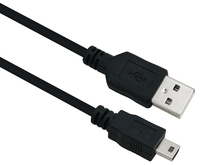 helos Anschlusskabel, USB 2.0 A Stecker/B Mini 5-pin Stecker, 2,0m, schwarz helos Anschlusskabel, USB 2.0 A Stecker/B Mini 5-pin Stecker, 2,0m, schwarz