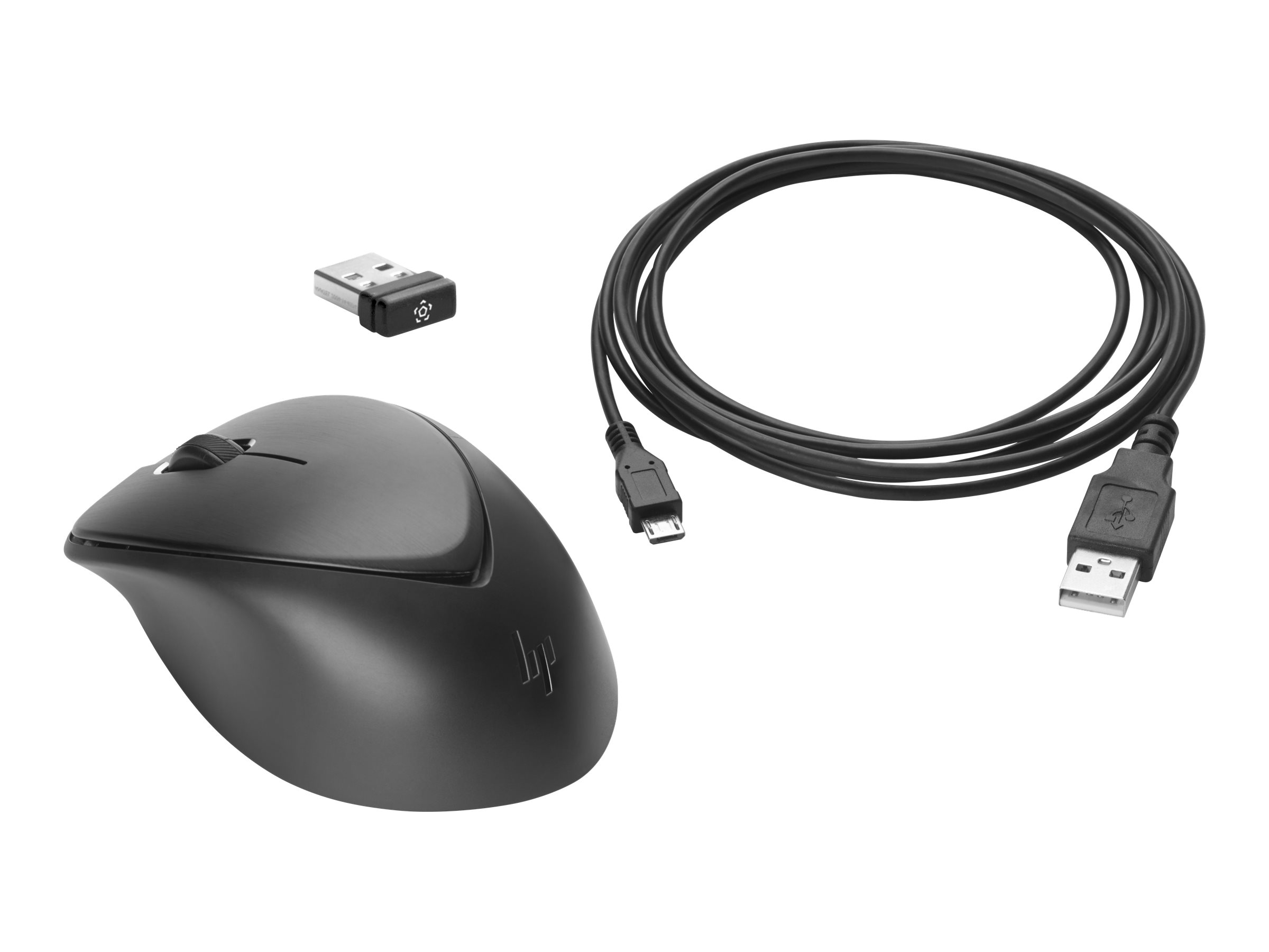 HP Wireless Premium Mouse Right and left-handed Laser 3 Buttons 2.4GHz USB Wireless receiver Black HP Wireless Premium Mouse Right and left-handed Laser 3 Buttons 2.4GHz USB Wireless receiver Black