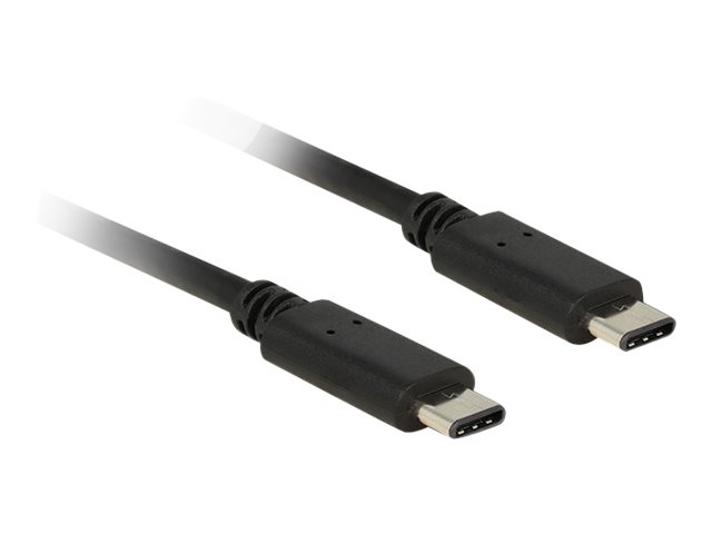 Delock Kabel USB Type-C 2.0 Stecker > USB Type-C 2.0 Stecker 1,0 m schwarz Delock Kabel USB Type-C 2.0 Stecker > USB Type-C 2.0 Stecker 1,0 m schwarz