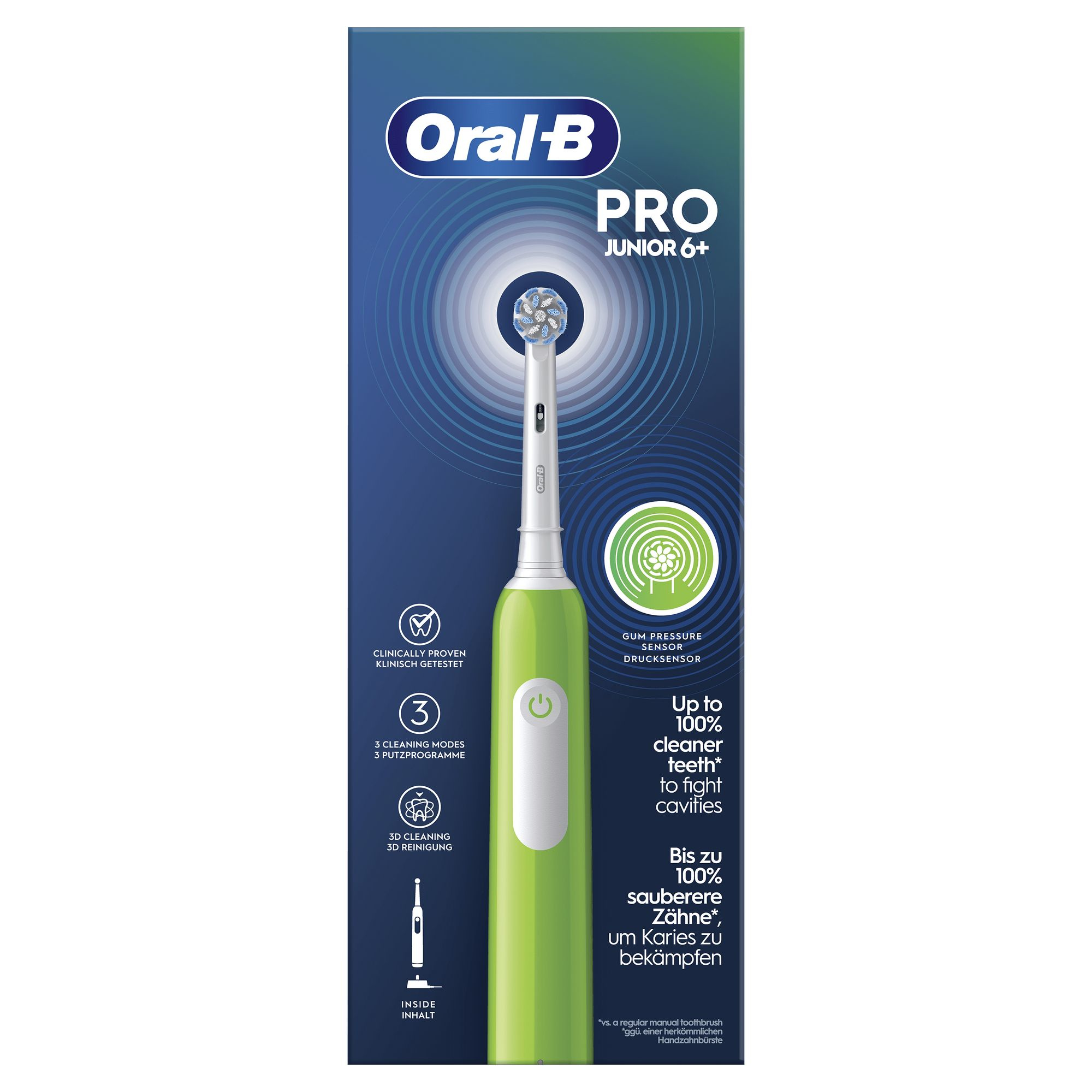 OralB Pro Junior 6 Zahnbürste grün