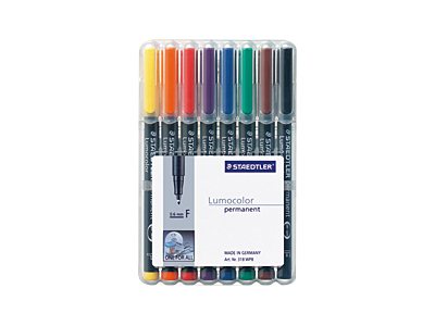 STAEDTLER Lumocolor Folienstifte-Set farbsortiert permanent 8 St. STAEDTLER Lumocolor Folienstifte-Set farbsortiert permanent 8 St.
