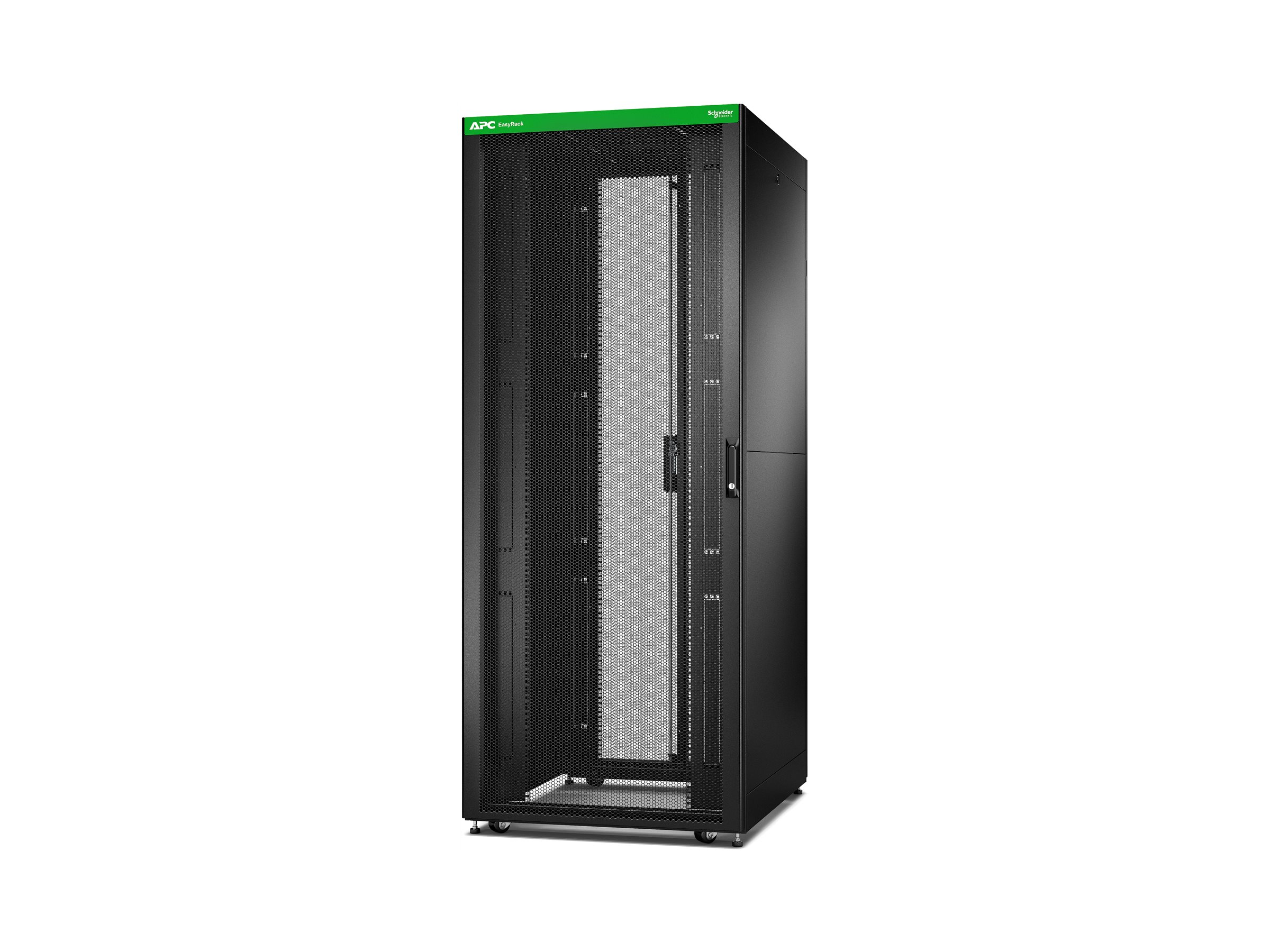 APC Easy Rack 42Ux800x1000 RoofSide panelcastorsfeet No Bottom 4 Brackets black